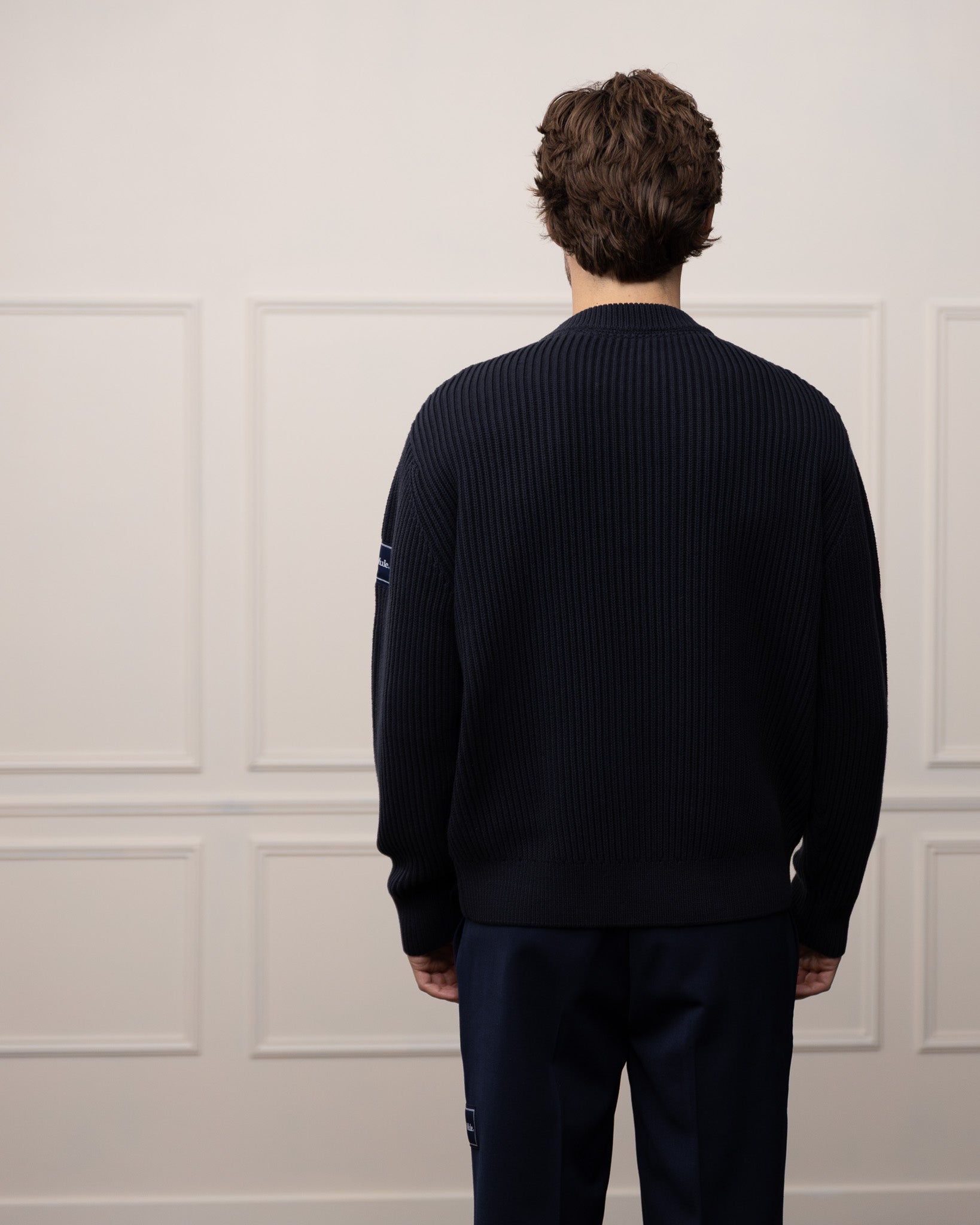 Der Patch Rib-Knitted Sweater