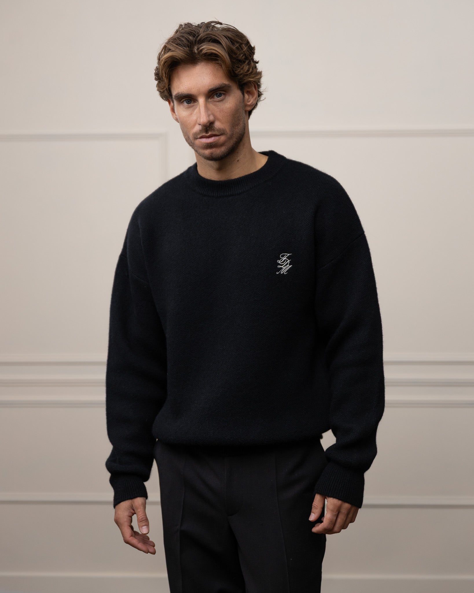 The Alpaca Jacquard Knitted Sweater