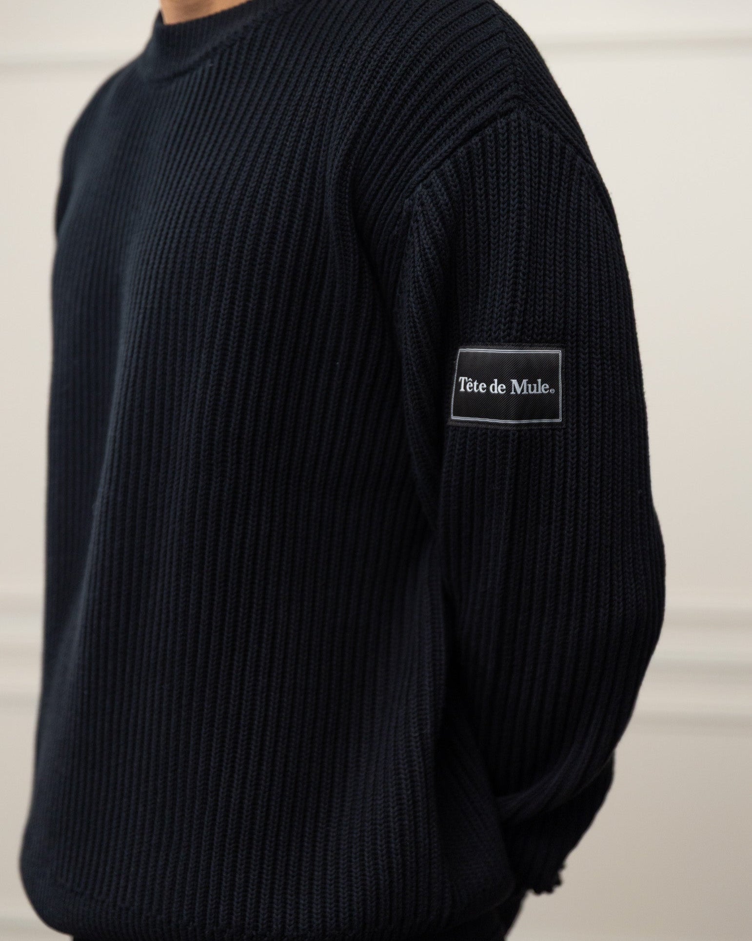 Der Patch Rib-Knitted Sweater