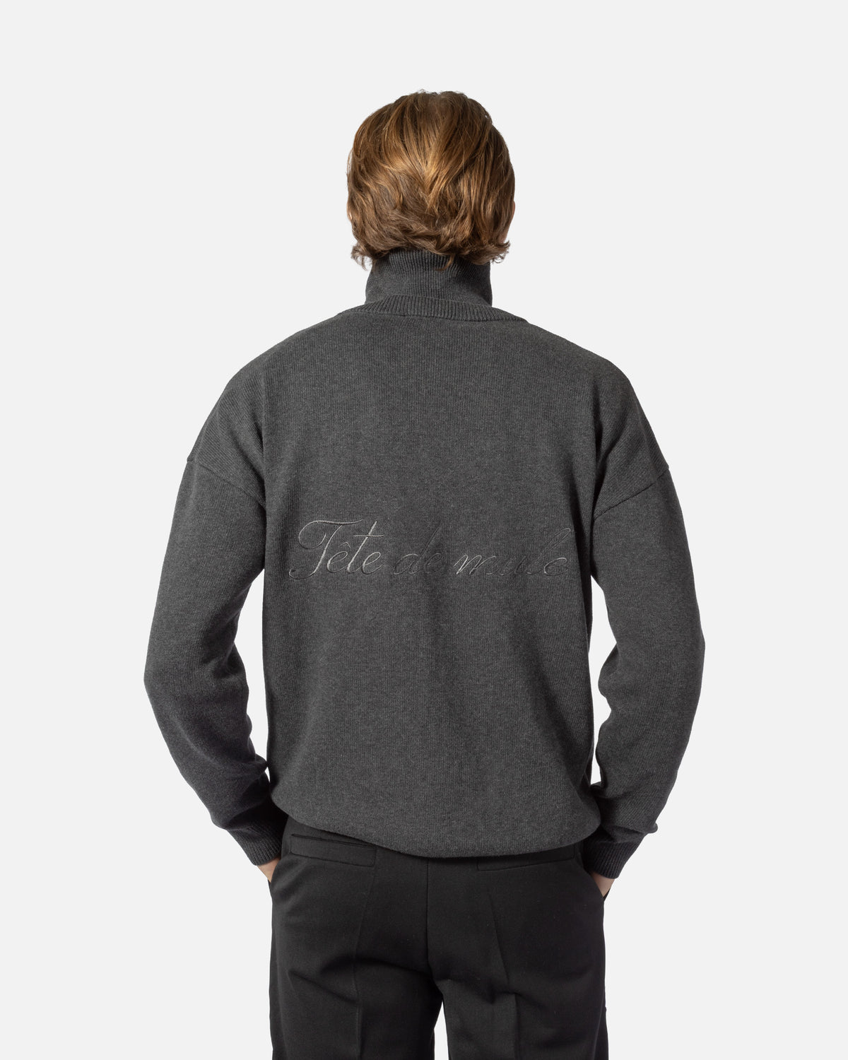 The Knitted Zip-Up Sweater