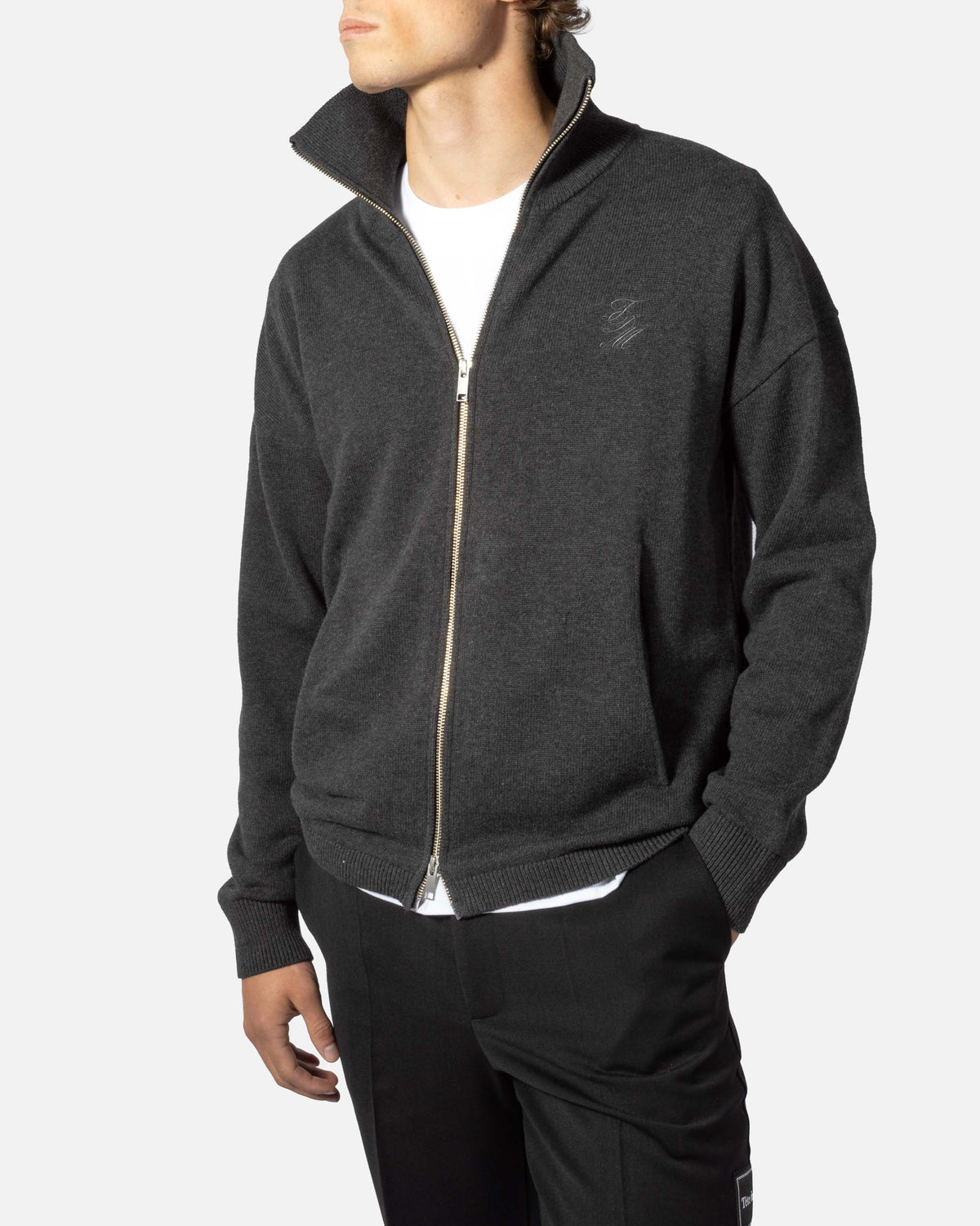 The Knitted Zip-Up Sweater